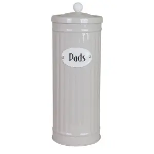 Plåtboks - Hugo Pads - Beige - Ø8,3 x H22,5 cm - www.frokenfraken.se