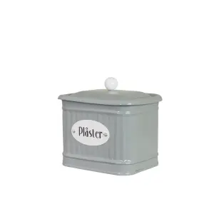 Plåtboks - Hugo Plåster - Grønn - L11 x B11 x D8,5 cm - www.frokenfraken.se