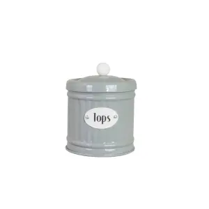 Plåtboks - Hugo Tops - Grønn - Ø8,3 x H10 cm - www.frokenfraken.se