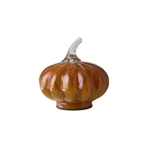 Pumpa - Orange - Glass - Ø12 x 12 cm - www.frokenfraken.se