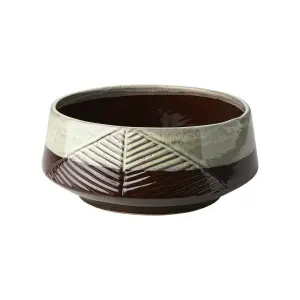 Bolle - Ville Løv - Brun/elfenben - Ø27/25 x 11 cm - www.frokenfraken.se