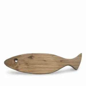 Skärbräda - Fisk i trä - 40 x 11 cm - www.frokenfraken.se