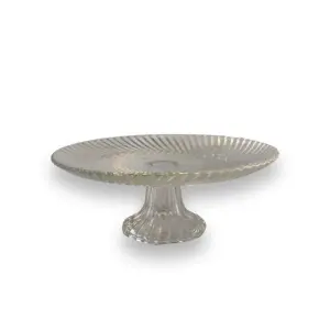 Tårtfat/Kakfat - Klarglas - 21 x 8 cm - www.frokenfraken.se