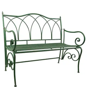 Trædgårdssoffa - Grønn Metall - 117 x 98 x 58 cm - www.frokenfraken.se