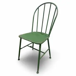 Trädgårdsstol - Metall Grön - 40 x 91 x 42 cm - www.frokenfraken.se