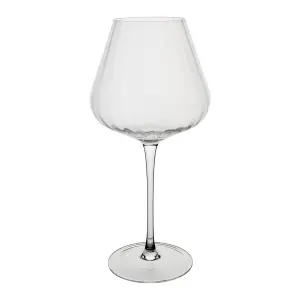 Vinglass - Nomi - Stripet Klart Glass - Ø11 x 25 cm - www.frokenfraken.se