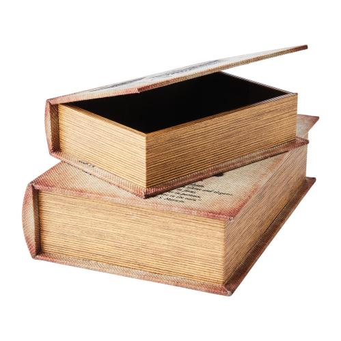 Oppbevaringsbok - Bokboks - 2 størrelser - 27 x 19 x 7 cm - www.frokenfraken.se