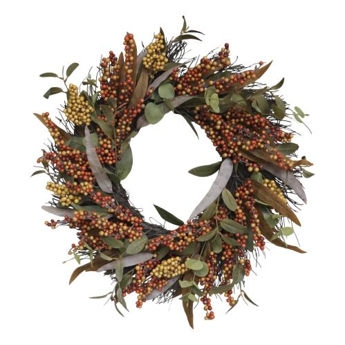 Krans - Høst - Terracotta - Ø50 cm - www.frokenfraken.se