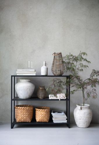 Hylle - Svart - 100 x 35 x 90 cm - www.frokenfraken.se