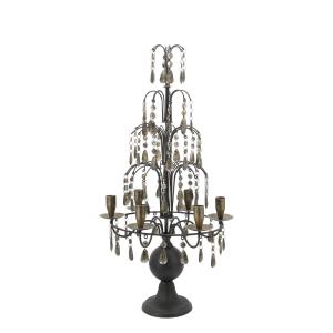 Fransk lysestake med prismer – 70 cm - www.frokenfraken.se