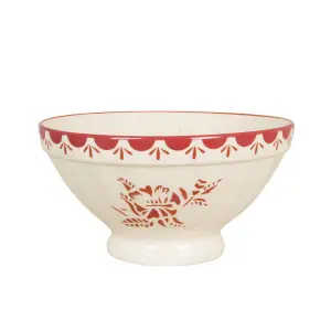 Skål Marion Blomma Stor - Rød - Ø23 x H12 cm - www.frokenfraken.se