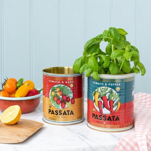 Plåtbøtte - Boks i metall - Retro - Passata - 2 størrelser - www.frokenfraken.se