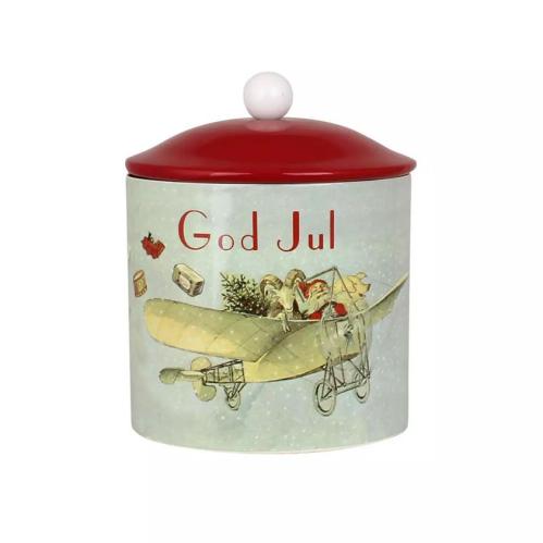 Plåtburk - Gammeldags - God Jul - Ø12,5 x 16 cm - www.frokenfraken.se