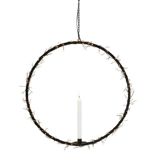 Lysstake M - Svart - Ø55 x 98 cm - www.frokenfraken.se