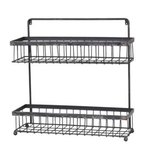 Hylle - Metallkurver i industriell stil - 50 x 50 x 17 cm - www.frokenfraken.se