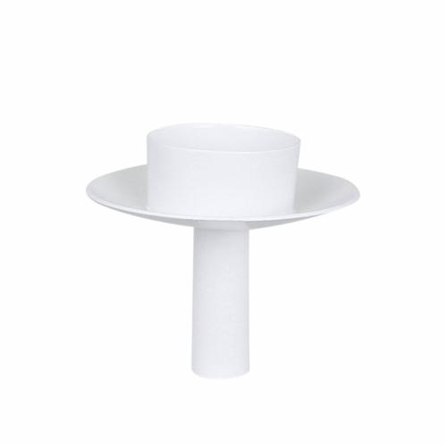 Varmeljusholder for flaske hvit - Ø 7 x H 6 cm - www.frokenfraken.se