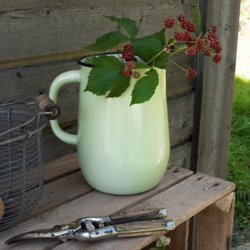 Kanne - Emalje - Grønn - 20 x Ø14,5 cm - www.frokenfraken.se