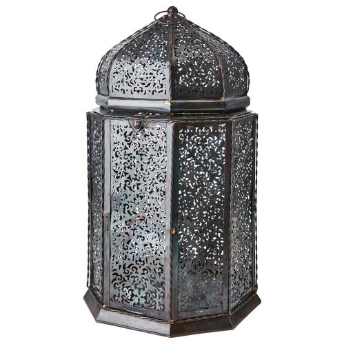 Lykt Orient - 3 størrelser - Svart - Ø16 x 30/34 cm - www.frokenfraken.se