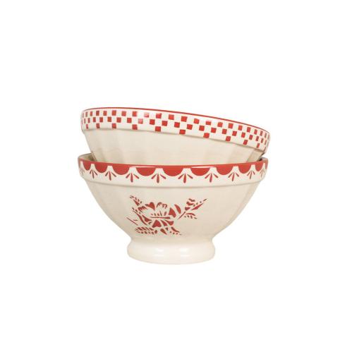 Skål Marion Blomma Stor - Rød - Ø23 x H12 cm - www.frokenfraken.se