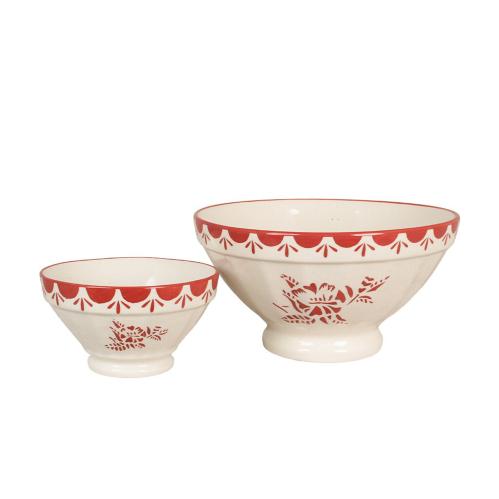 Skål Marion Blomma Stor - Rød - Ø23 x H12 cm - www.frokenfraken.se