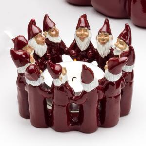 Lyslykt - Tomtegjeng - S - Rød - 12 x 12 x 7 cm - www.frokenfraken.se