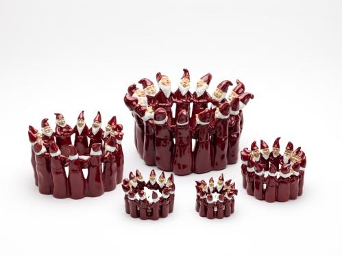 Lyslykt - Tomtegjeng - S - Rød - 12 x 12 x 7 cm - www.frokenfraken.se