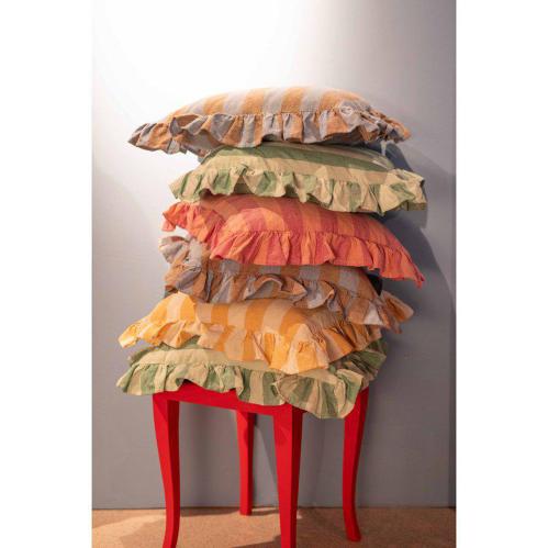 Kuddfodral - AMALIA - GUL - 45 X 45 CM - www.frokenfraken.se