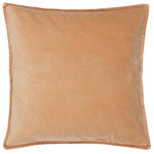 Kuddfodral - sammet - koralsand - 52 x 52 cm - www.frokenfraken.se