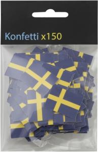 Konfetti - Svenska flaggan 150-pakke - www.frokenfraken.se