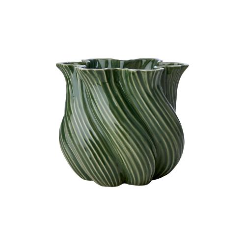 Krukke/Vase - Twist - Grønn - Ø20 x 18 cm - www.frokenfraken.se