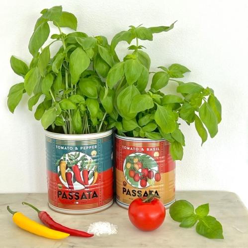Plåtbøtte - Boks i metall - Retro - Passata - 2 størrelser - www.frokenfraken.se