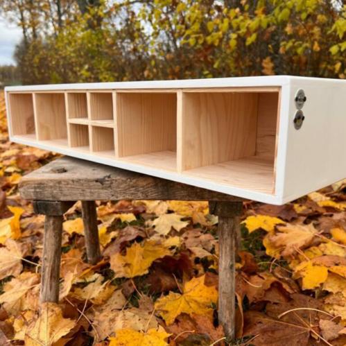 Krydderhylle – Natur – Med store måleskjeer – 13 x 60 x 18 cm - www.frokenfraken.se