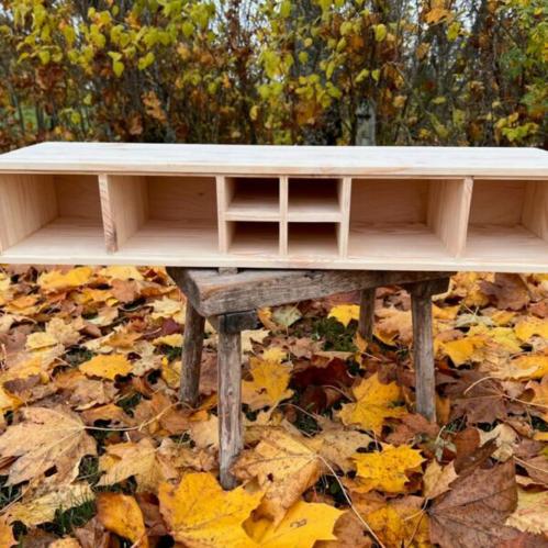 Krydderhylle – Natur – Med store måleskjeer – 13 x 60 x 18 cm - www.frokenfraken.se