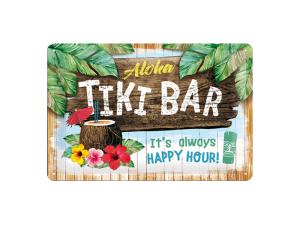 Plateskilt - Tiki Bar - 20 x 30 cm - www.frokenfraken.se