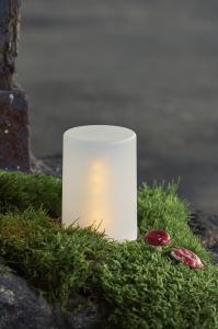 Batterilys – Ute og inne – Ø9 x 14 cm – Timer - www.frokenfraken.se