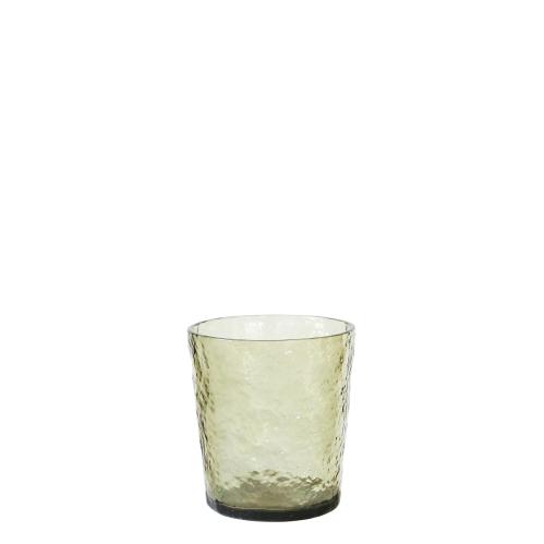 Drykkerglass - Plast - Riflet - Grønn - 9 cm - www.frokenfraken.se
