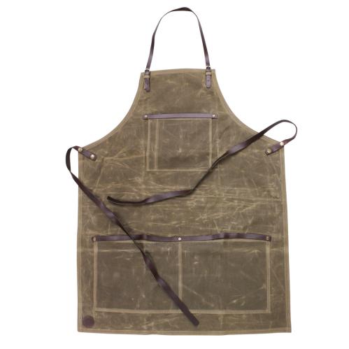 Forkle - Lerret Lær - Army Green - www.frokenfraken.se