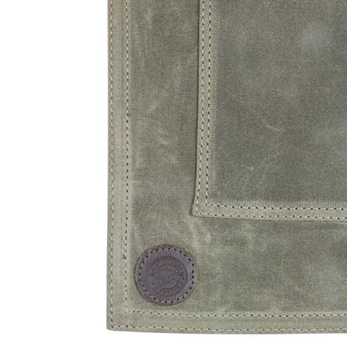 Forkle - Lerret Lær - Army Green - www.frokenfraken.se