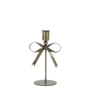 Lysestake med sløyfe – Jern – 18 cm - www.frokenfraken.se