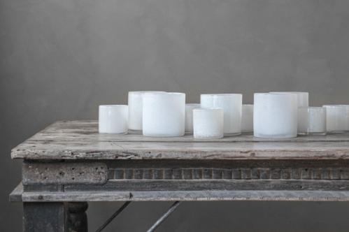 Lyslykt - Lumiere White Frost - 8,5 x 8 cm - Bidra til Barncancerfonden - www.frokenfraken.se