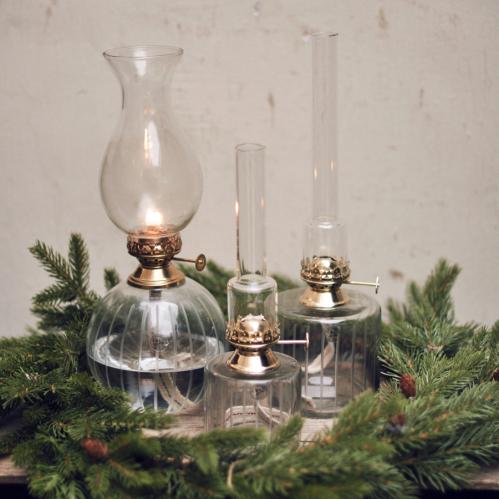 Fotogenlampe Rak Liten - Glass & Messing - 25 x 8 cm - www.frokenfraken.se