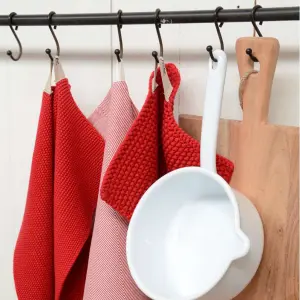 Håndkle - Rødstrikket - www.frokenfraken.se