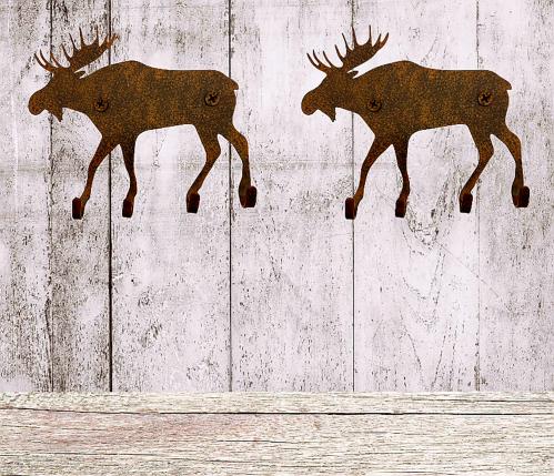 Krok - Elg - brun - Metall - 14 x 13 cm - www.frokenfraken.se