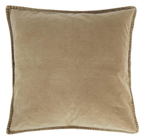Putetrekk - sammet - cognac - 52 x 52 cm - www.frokenfraken.se