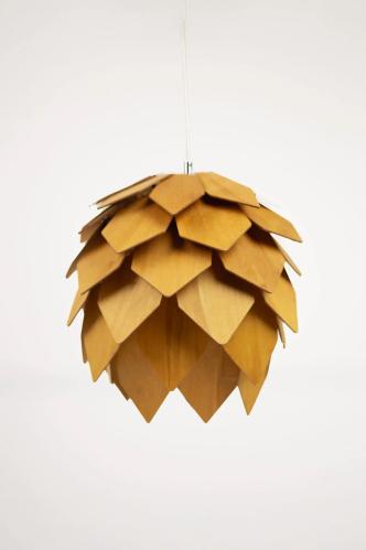 Taklampe – Cone – Brun – Ø27 cm - www.frokenfraken.se