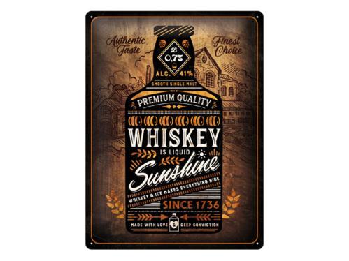 Plateskilt - Whiskey Sunshine - 30 x 40 cm - www.frokenfraken.se