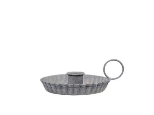 Lysstake - Kammerlysstake - Antikk sink - 5 x 10 x 12 cm - www.frokenfraken.se