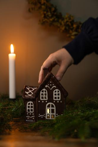 Lyslykt - Hus - Pepperkakehus - Nr 2 - www.frokenfraken.se