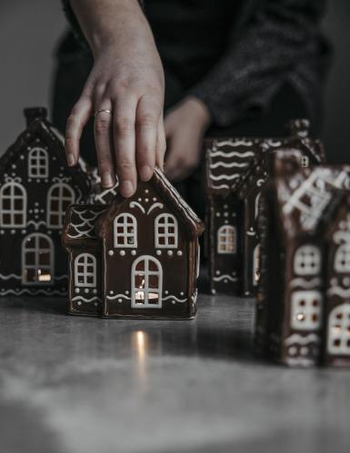 Lyslykt - Hus - Pepperkakehus - Nr 3 - www.frokenfraken.se