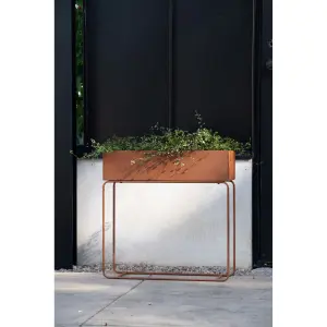 Plantekar - 2 Størrelser - Rust - 80 x 26 cm - www.frokenfraken.se